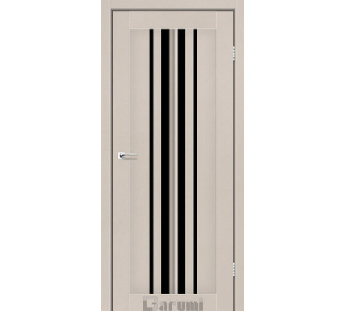 Межкомнатные Двери Darumi Doors Prime дымчастый краст Черное стекло