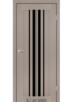 Двері Darumi Doors Prime сірий краст Чорне скло
