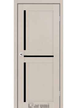 Двері Darumi Doors Next димчастий краст Чорне скло