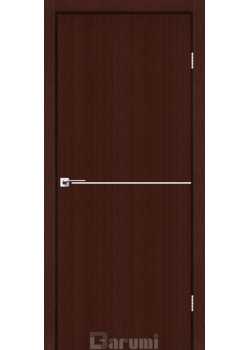 Двері Darumi Doors Plato Line PTL-03 венге панга (декор з алюмінію кольору нікель)
