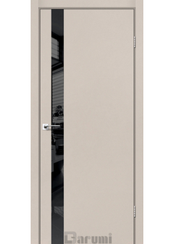 Двері Darumi Doors Plato Line PTL-04 димчастий краст Чорне скло