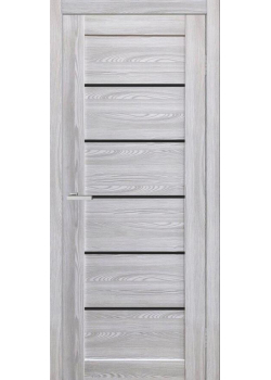 Двері Europe Doors Іспанія PVC Чорне скло