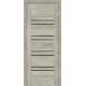 Межкомнатные Двери Europe Doors Шотландия PVC Черное стекло