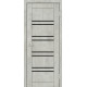 Межкомнатные Двери Europe Doors Шотландия PVC Черное стекло