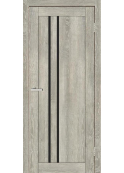 Двері Europe Doors Бельгія PVC Чорне скло