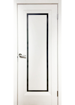 Двері Europe Doors Італія SUPER MATE Чорне скло