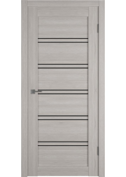 Двері Hygge Atum Pro 28 Stone Oak Чорне скло