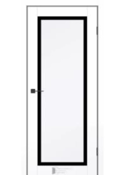 Двері KFD Prestige 6 Чорне скло