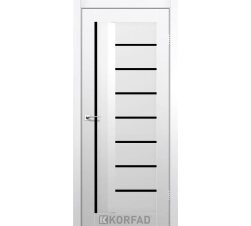 Міжкімнатні Двері Korfad Aliano AL-03 Super PET Lacobel чорний