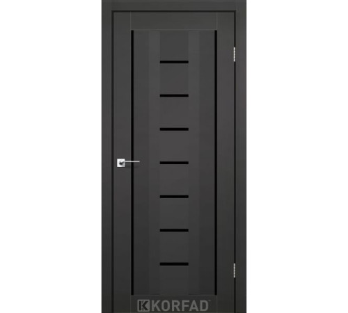 Міжкімнатні Двері Korfad Aliano AL-04 Super PET Lacobel чорний