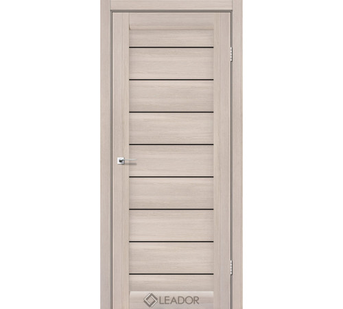 Міжкімнатні Двері Leador Doors Neapol монблан Чорне скло