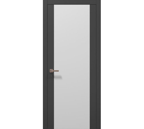 Міжкімнатні Двері Папа Карло Plato PL-14 темно-сірий супермат