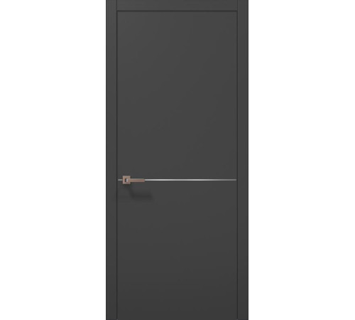 Міжкімнатні Двері Папа Карло Plato PL-21 темно-сірий супермат