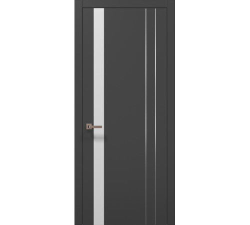 Міжкімнатні Двері Папа Карло Plato PL-22 темно-сірий супермат