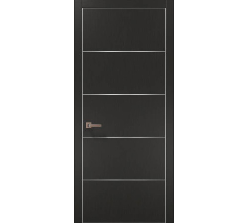 Двери Папа Карло Plato PL-02 шелк графит