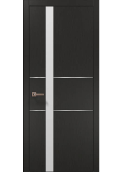 Двері Папа Карло Plato PL-08 шовк графіт