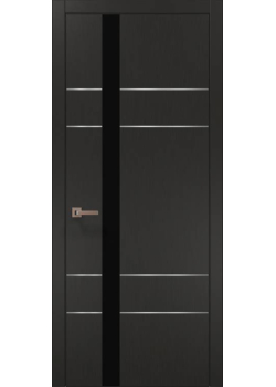 Двері Папа Карло Plato PL-10 шовк графіт
