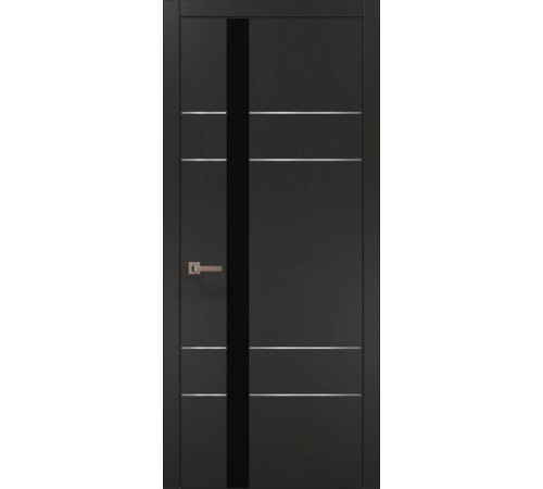 Двері Папа Карло Plato PL-10 шовк графіт