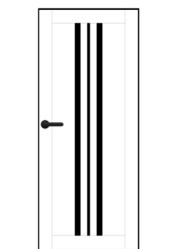 Двері Portalino Doors PL-PP-07 Чорне скло