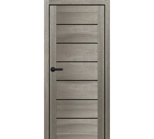 Міжкімнатні Двері Portalino Doors PL-PVC-08 Чорне скло