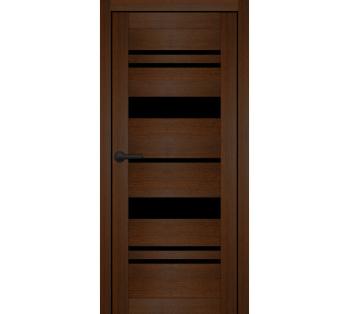 Міжкімнатні Двері Portalino Doors PL-PVC-04 Чорне скло