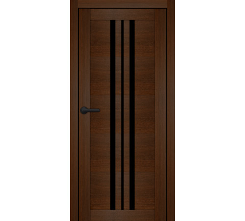 Міжкімнатні Двері Portalino Doors PL-PVC-07 Чорне скло