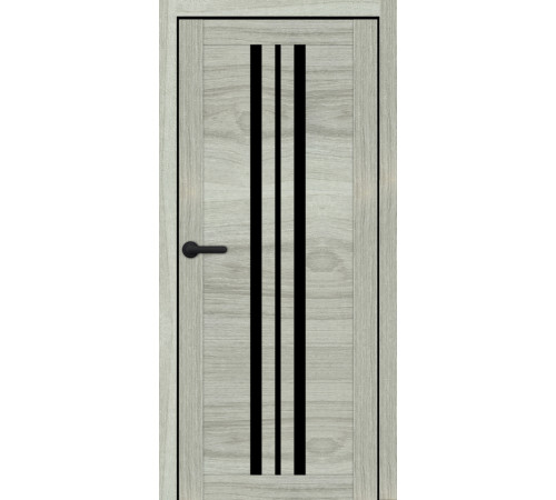 Міжкімнатні Двері Portalino Doors PL-PVC-07 Чорне скло