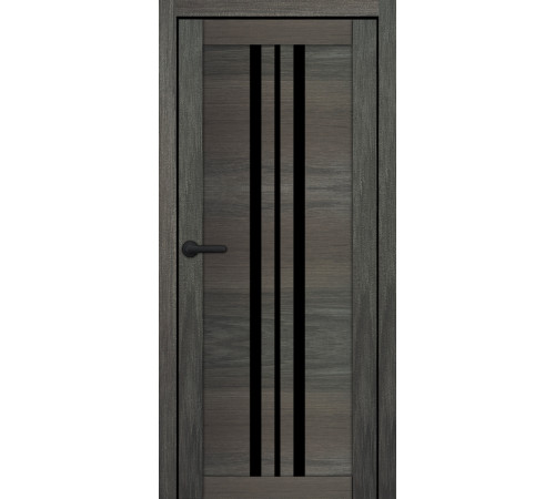 Міжкімнатні Двері Portalino Doors PL-PVC-07 Чорне скло
