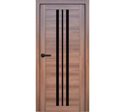 Міжкімнатні Двері Portalino Doors PL-PVC-07 Чорне скло