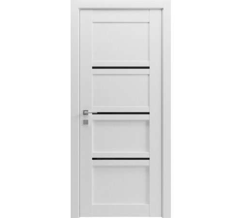 Міжкімнатні Двері Rodos Modern Quadro Чорне скло