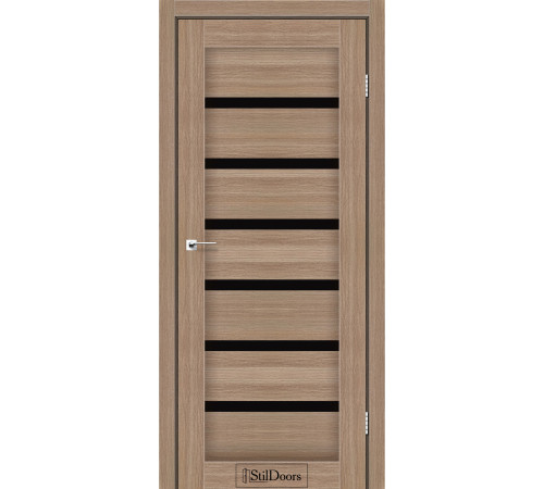 Межкомнатные Двери StilDoors FLORIDA Черное стекло