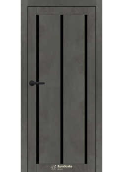 Двері Syndicate Doors SD-PVC-128 Чорне скло