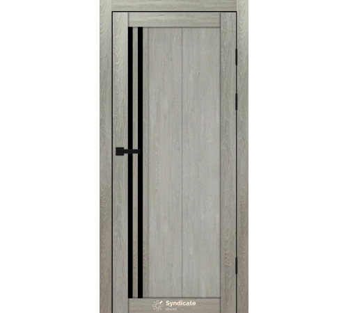 Міжкімнатні Двері Syndicate Doors SD-PVC-136 Чорне скло