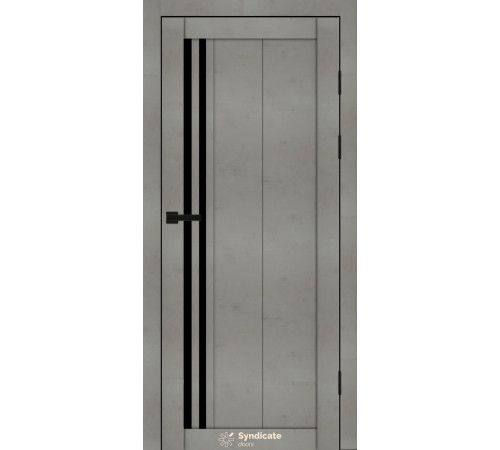Міжкімнатні Двері Syndicate Doors SD-PVC-136 Чорне скло