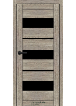Двері Syndicate Doors SD-ECOTOP-105 Чорне скло