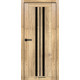 Межкомнатные Двери Syndicate Doors SD-ECOTOP-107 Черное стекло