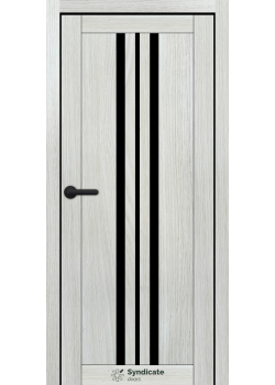 Двері Syndicate Doors SD-ECOTOP-107 Чорне скло