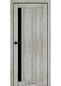 Двері Syndicate Doors SD-ECOTOP-124 Чорне скло