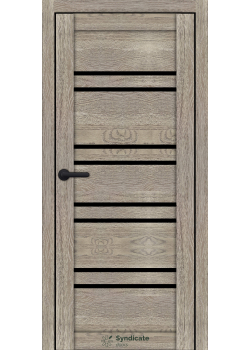 Двері Syndicate Doors SD-ECOTOP-118 Чорне скло