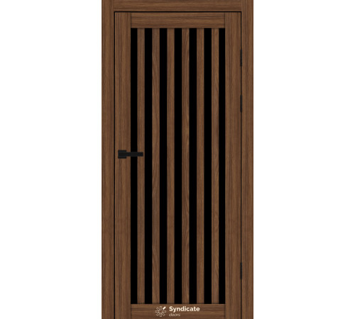 Межкомнатные Двери Syndicate Doors SD-ECOTOP-125 Черное стекло