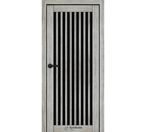 Межкомнатные Двери Syndicate Doors SD-ECOTOP-125 Черное стекло
