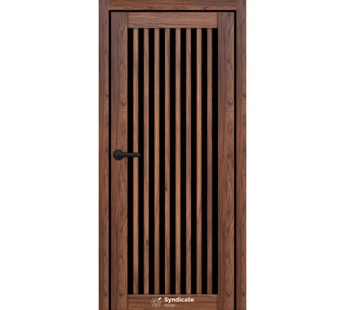 Межкомнатные Двери Syndicate Doors SD-ECOTOP-125 Черное стекло