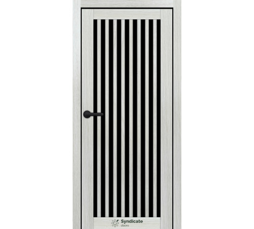 Межкомнатные Двери Syndicate Doors SD-ECOTOP-125 Черное стекло