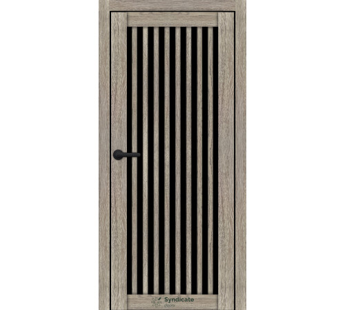 Межкомнатные Двери Syndicate Doors SD-ECOTOP-125 Черное стекло