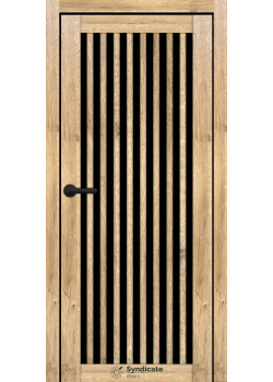 Двері Syndicate Doors SD-ECOTOP-125 Чорне скло