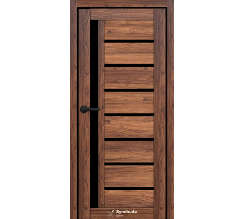 Межкомнатные Двери Syndicate Doors SD-ECOTOP-101 Черное стекло