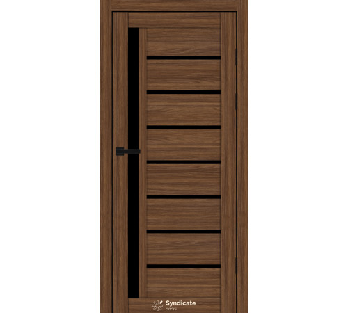 Межкомнатные Двери Syndicate Doors SD-ECOTOP-101 Черное стекло