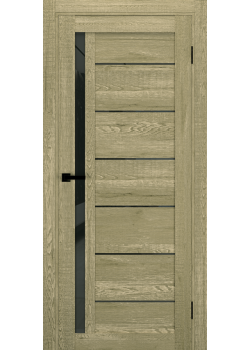 Двері Terminus Ukrainian Doors UD-13 Чорне скло