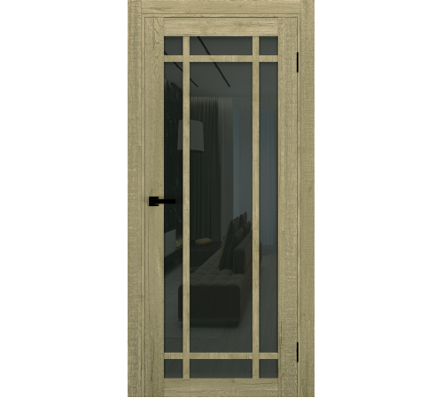 Міжкімнатні Двері Terminus Ukrainian Doors UD-16 Чорне скло