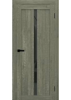 Двері Terminus Ukrainian Doors UD-19 Чорне скло